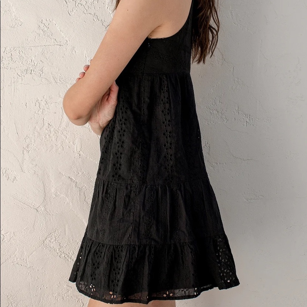NWT LULUS Eyelet Lace Tiered Babydoll Dress - Picture 9 of 16